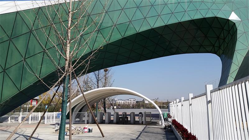 北京園博園3號門閘機(jī)口膜結(jié)構(gòu)工程